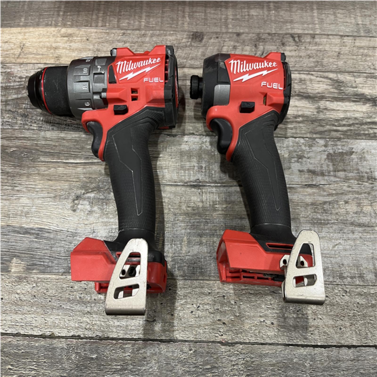 AS-IS Milwaukee FUEL 18V Lithium-Ion Brushless Cordless Hammer Drill and Impact Driver Combo Kit