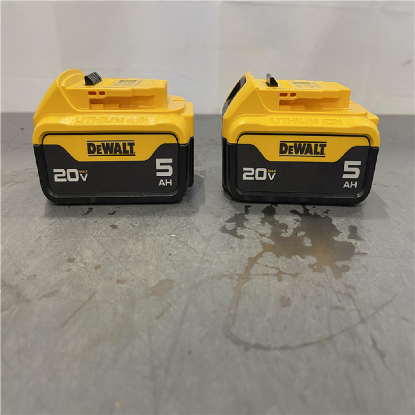 AS-IS - DEWALT 20V MAX XR Premium Lithium-Ion 5.0Ah Battery Pack (2 Pack)