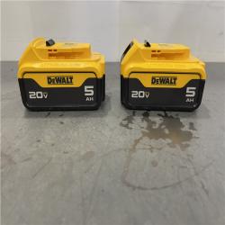 AS-IS - DEWALT 20V MAX XR Premium Lithium-Ion 5.0Ah Battery Pack (2 Pack)