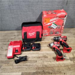 HOUSTON LOCATION - AS-IS Milwaukee M18 Brushed Cordless (2-Tool) Drill/Driver and Impact Driver Kit