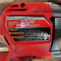 HOUSTON LOCATION - AS-IS Milwaukee FUEL 18V Lithium-Ion Brushless Cordless GEN 2 SUPER HAWG 7/16 in. Right Angle Drill (Tool-Only)