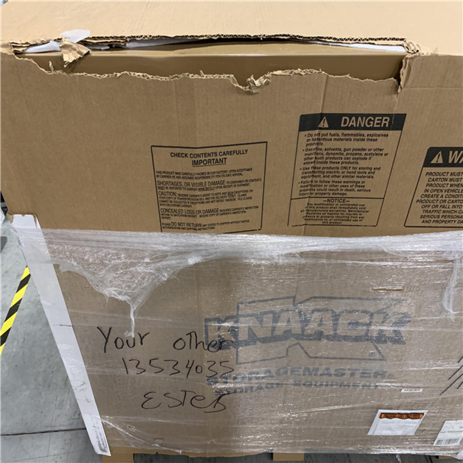 DALLAS LOCATION -AS-IS Knaack 49 in. W x 30 in. L x 60 in. H  Steel Jobsite Storage Piano Box with Lock