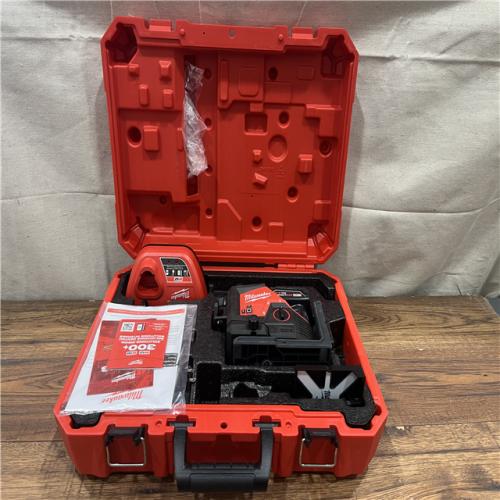 AS-IS Milwaukee-3632-21 M12 Green Beam Laser 360Â° 3-Plane Kit