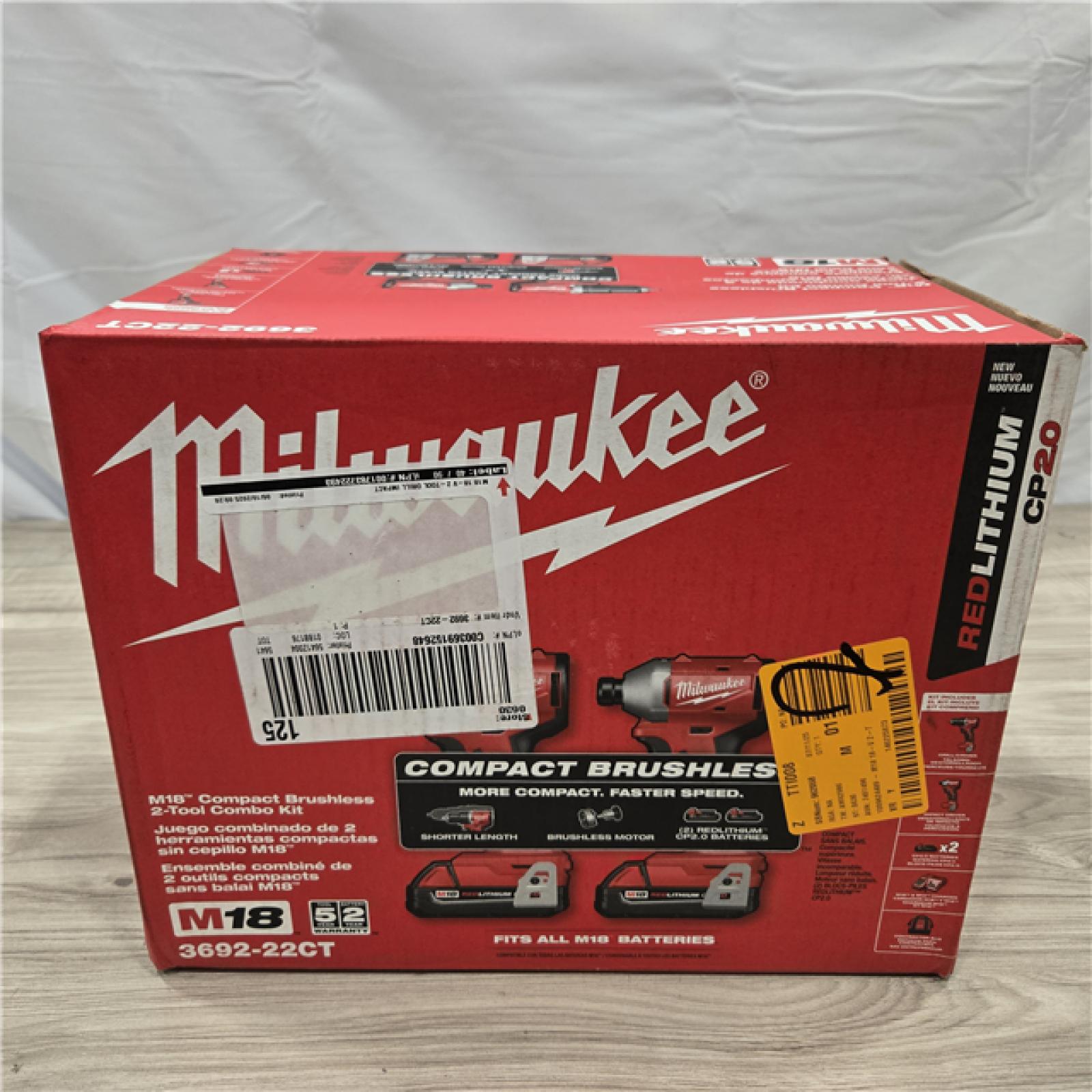 NEW! - Milwaukee M18 Compact Brushless 2-Tool Combo Kit