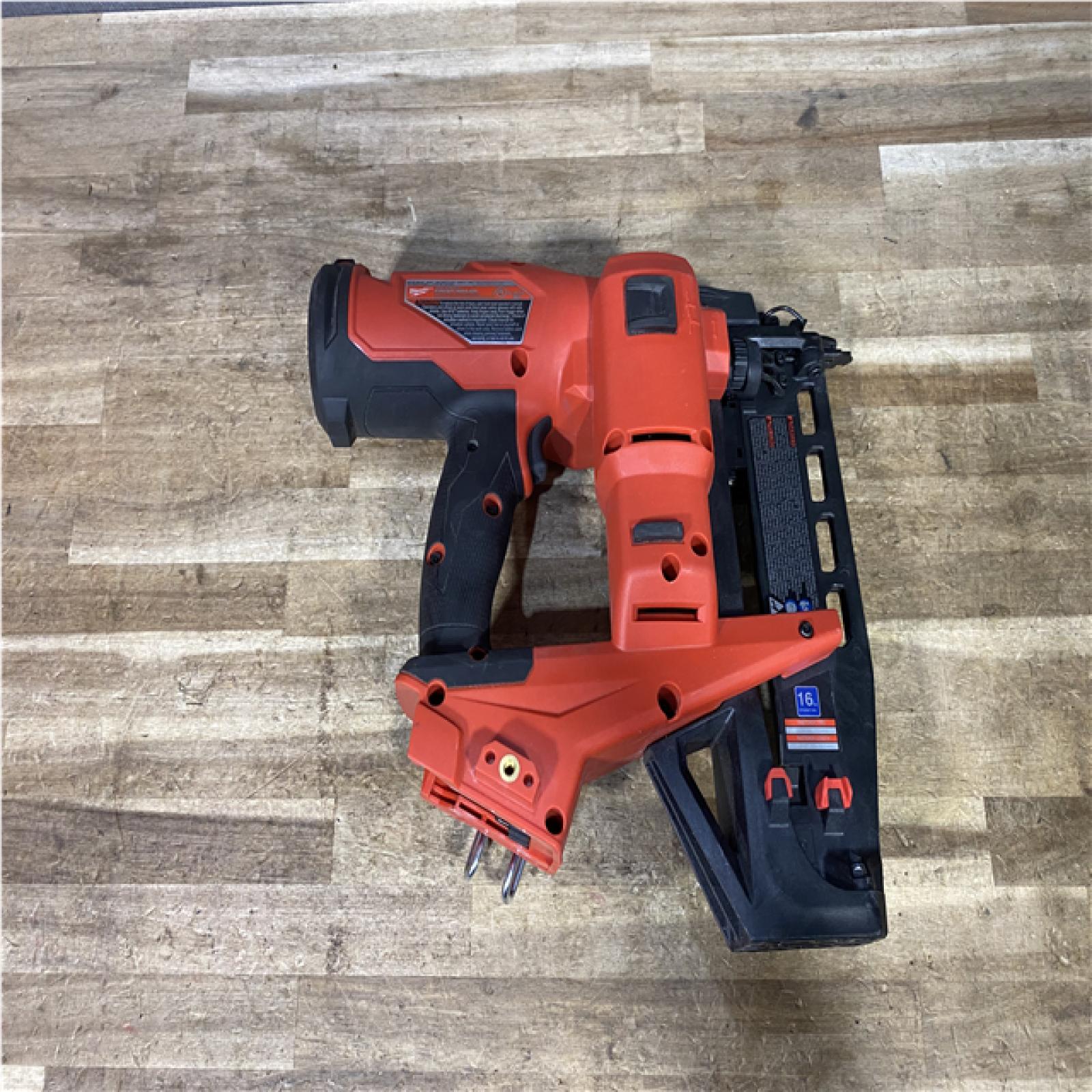 Houston Location AS-IS Milwaukee FUEL 18-Volt Lithium-Ion Brushless Cordless Gen ll 16-Gauge Straight Finish Nailer (Tool Only)