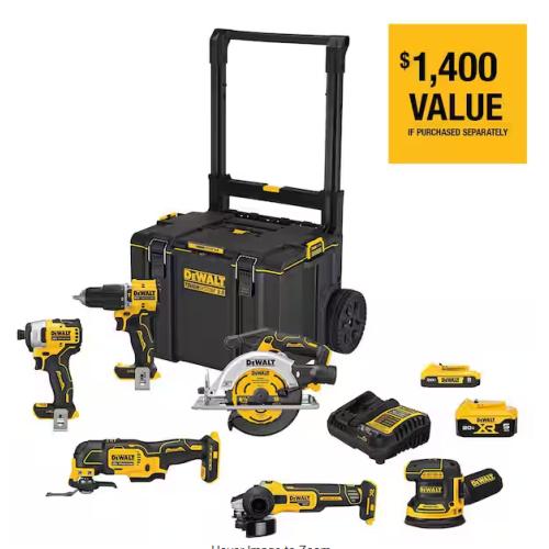 DALLAS LOCATION - DEWALT 20-Volt MAX ToughSystem Lithium-Ion 6-Tool Cordless Combo Kit