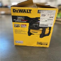 DALLAS LOCATION - DEWALT 2.5 Gal. 140 psi Portable 20V Cordless Air Compressor with FLEXVOLT Advantage (Tool Only)