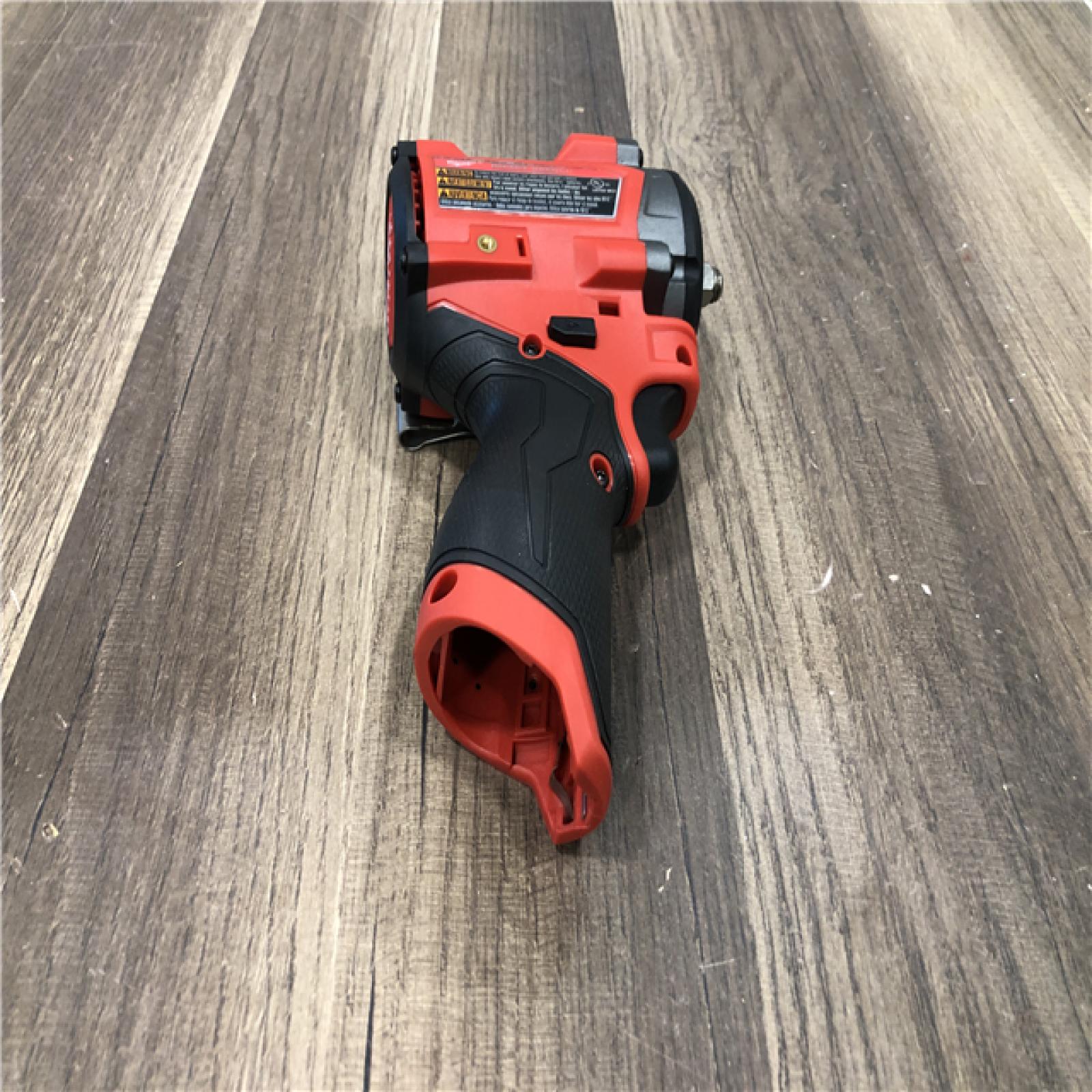 AS-IS Milwaukee FUEL 12V Lithium-Ion Brushless Cordless Stubby 3/8 in. Impact Wrench (Tool-Only)