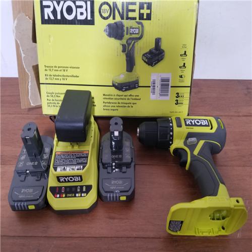 California NEW Ryobi One+ 18V 1/2 Drill/Driver Kit  includes (2) Batteries & Charger