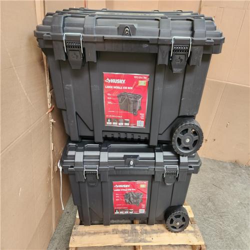 Phoenix AS-IS Husky 23 in. Black Heavy Duty Large Rolling Toolbox with Tool Tray and Keyed Lock Pallet (4-Boxes)