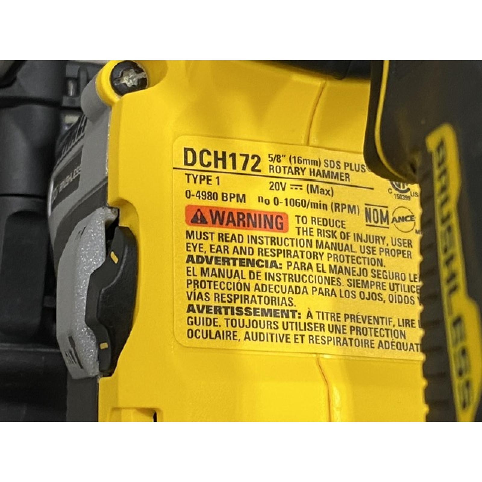 LIKE NEW - DEWALT ATOMIC 20V MAX Cordless Brushless Ultra-Compact 5/8 in. SDS Plus Hammer Drill (Tool Only)