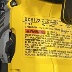 LIKE NEW - DEWALT ATOMIC 20V MAX Cordless Brushless Ultra-Compact 5/8 in. SDS Plus Hammer Drill (Tool Only)