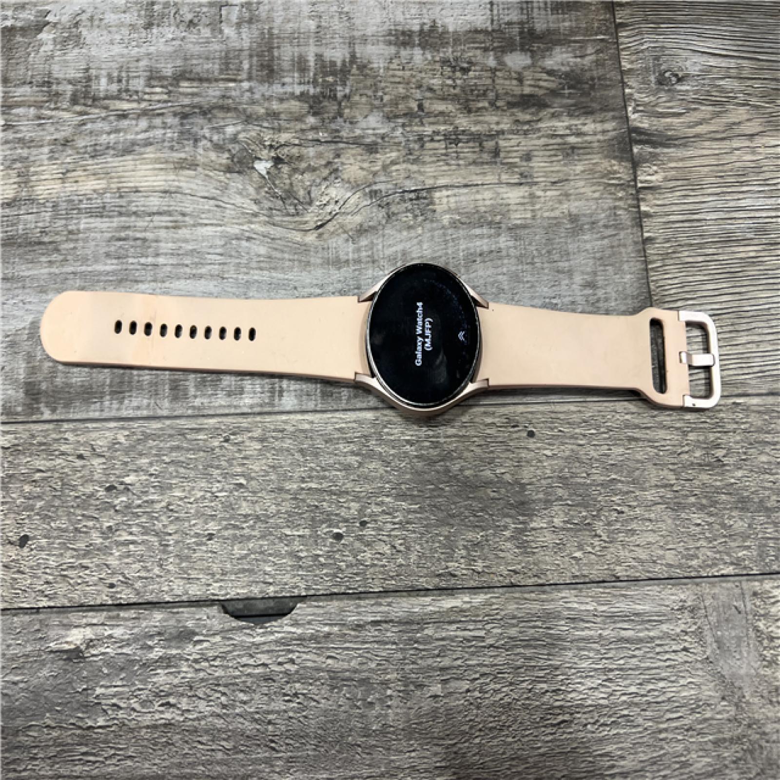 AS-IS Samsung Galaxy Watch4 40mm Bluetooth and WiFi Smart Watch, Pink Gold