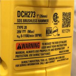 AS-IS DEWALT 20V MAX XR Cordless Brushless 1 in. SDS Plus L-Shape Rotary Hammer (Tool Only)
