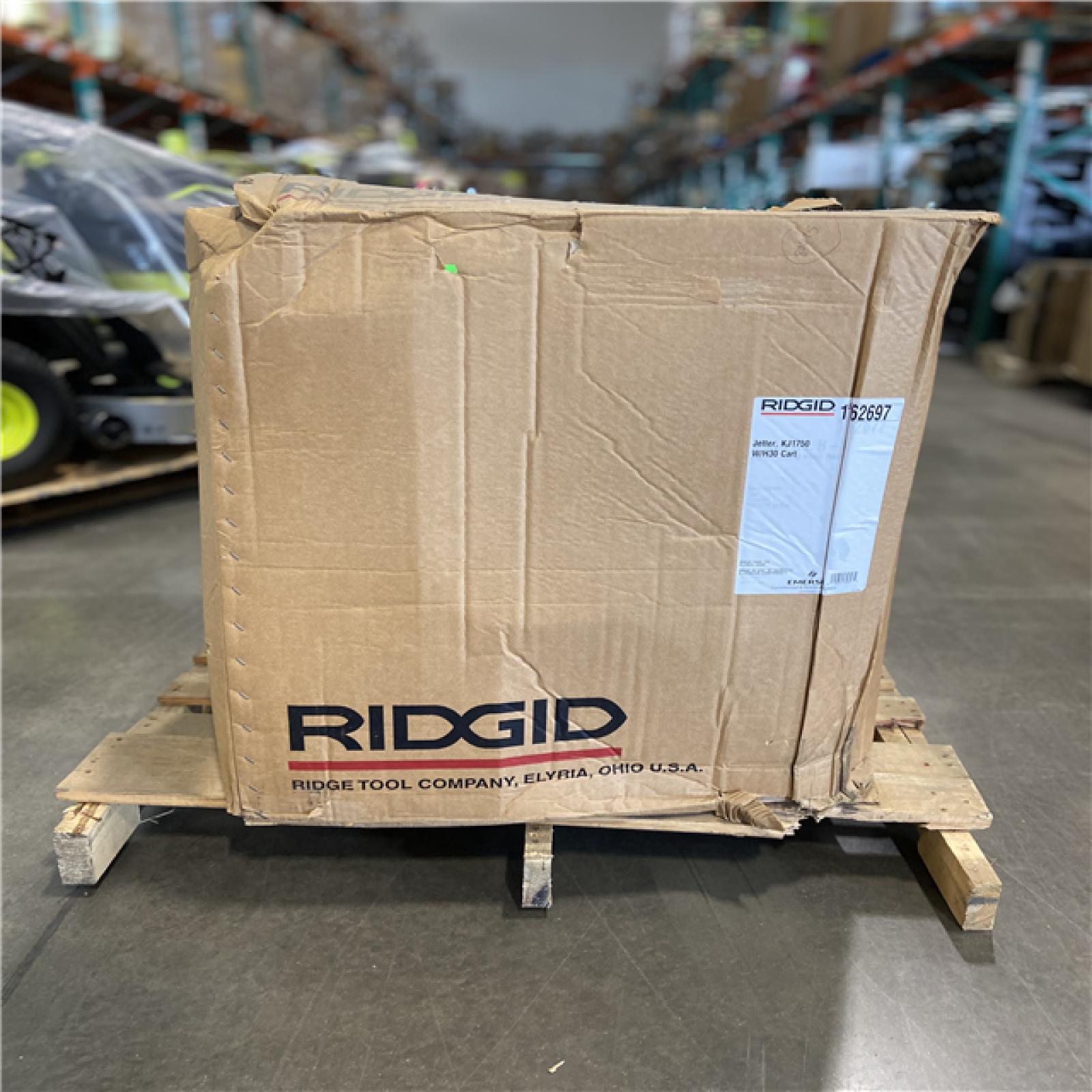 DALLAS LOCATION - RIDGID 62697 KJ-1750-C Water Jetter Drain Cleaner with Cart