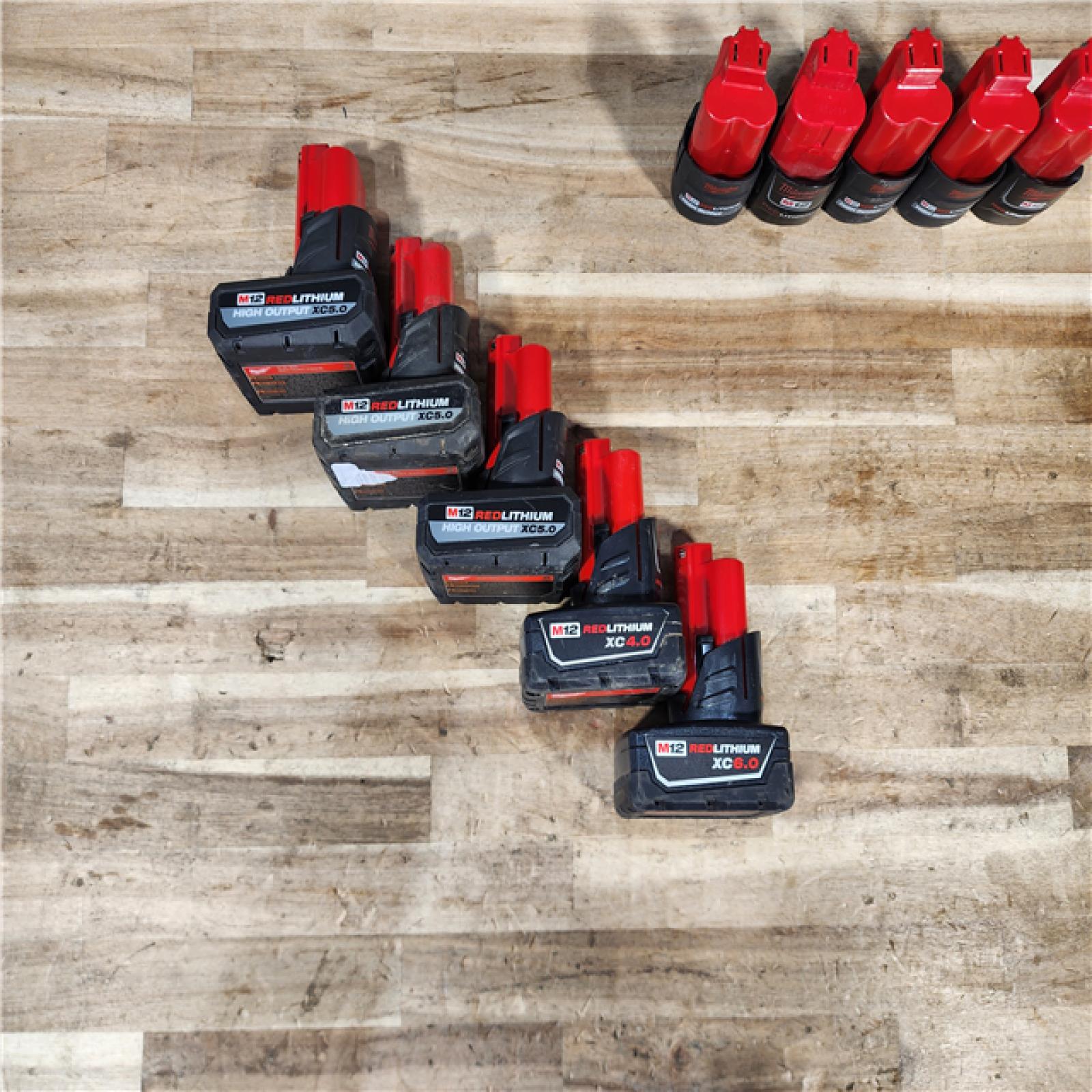 HOUSTON LOCATION - AS-IS HOUSTON LOCATION - AS-IS MILWAUKEE BATTERY PACK QTY - 10