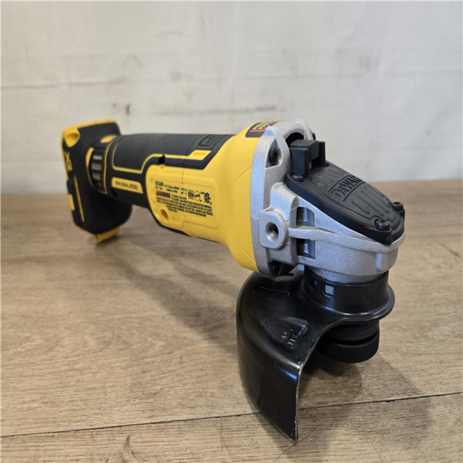 AS-IS DEWALT 20V MAX XR Cordless 4.5 in. Slide Switch Small Angle Grinder (Tool Only)