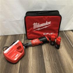 AS-IS Milwaukee FUEL 12V Lithium-Ion Brushless Cordless High Speed 3/8 in. Ratchet Kit