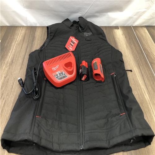 AS-IS Milwaukee Women's Large 12-Volt Lithium-Ion Cordless Axis Black Heated Vest Kit