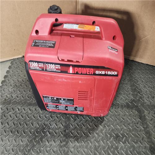 HOUSTON LOCATION - AS-IS 1500-Watt Recoil Start Gasoline Powered Ultra-Light Inverter Generator with 60cc OHV Engine and CO Sensor Shutdown