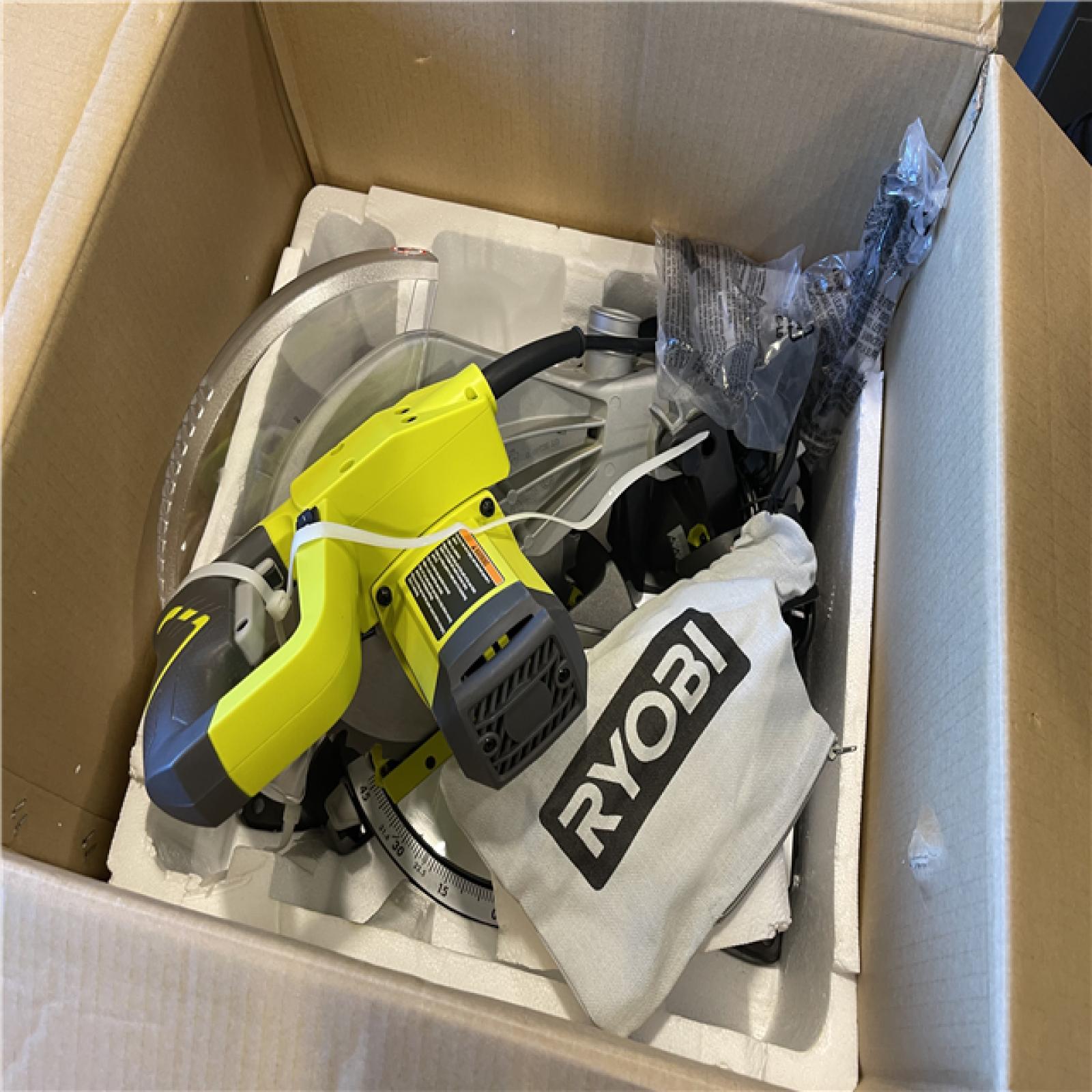 AS-IS - RYOBI 14 Amp Corded 10 in. Compound Miter Saw with LED Cutline Indicator