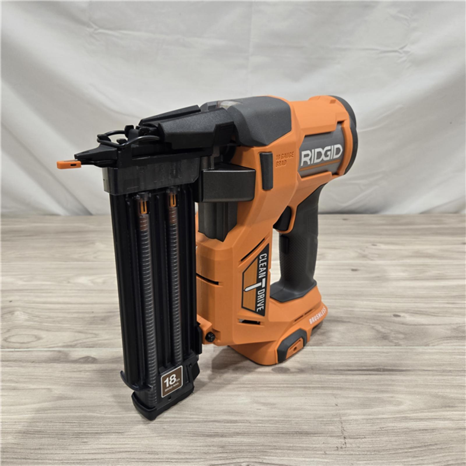 AS-IS RIDGID 18V Cordless 18-Gauge Brad Nailer (Tool Only)