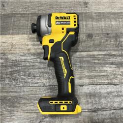 AS-IS DEWALT Atomic 20V Max Lithium-Ion Brushless Cordless Compact 1/4 in. Impact Driver Kit