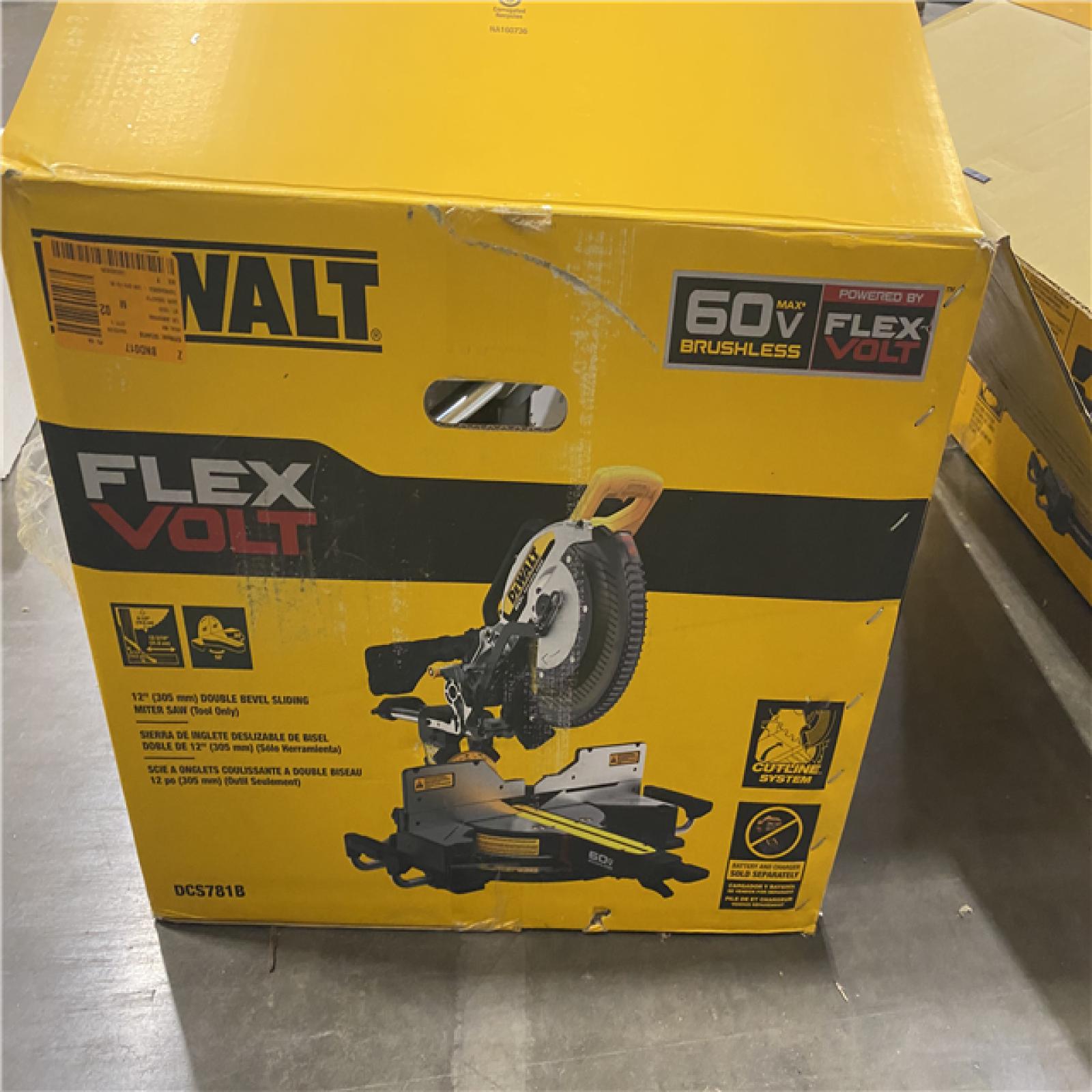 As-Is- DEWALT 60V Lithium-Ion 12 in. Cordless Sliding Miter Saw (Tool Only)