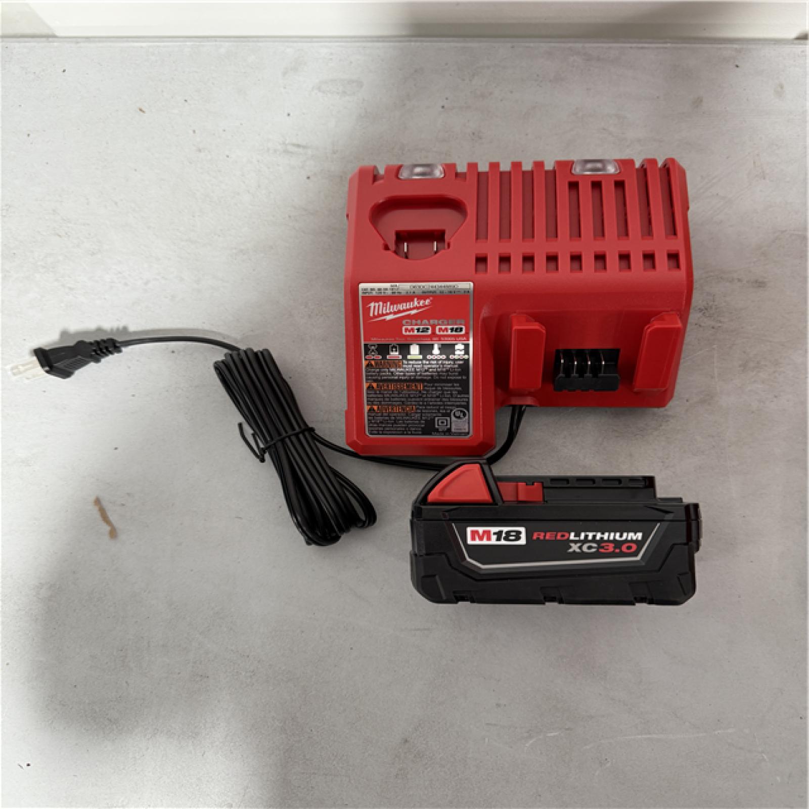 CALIFORNIA AS-IS Milwaukee M18 Red Exterior Rotary Laser Level Kit, includes (1) Battery & Charger: Appears in Like New Condition