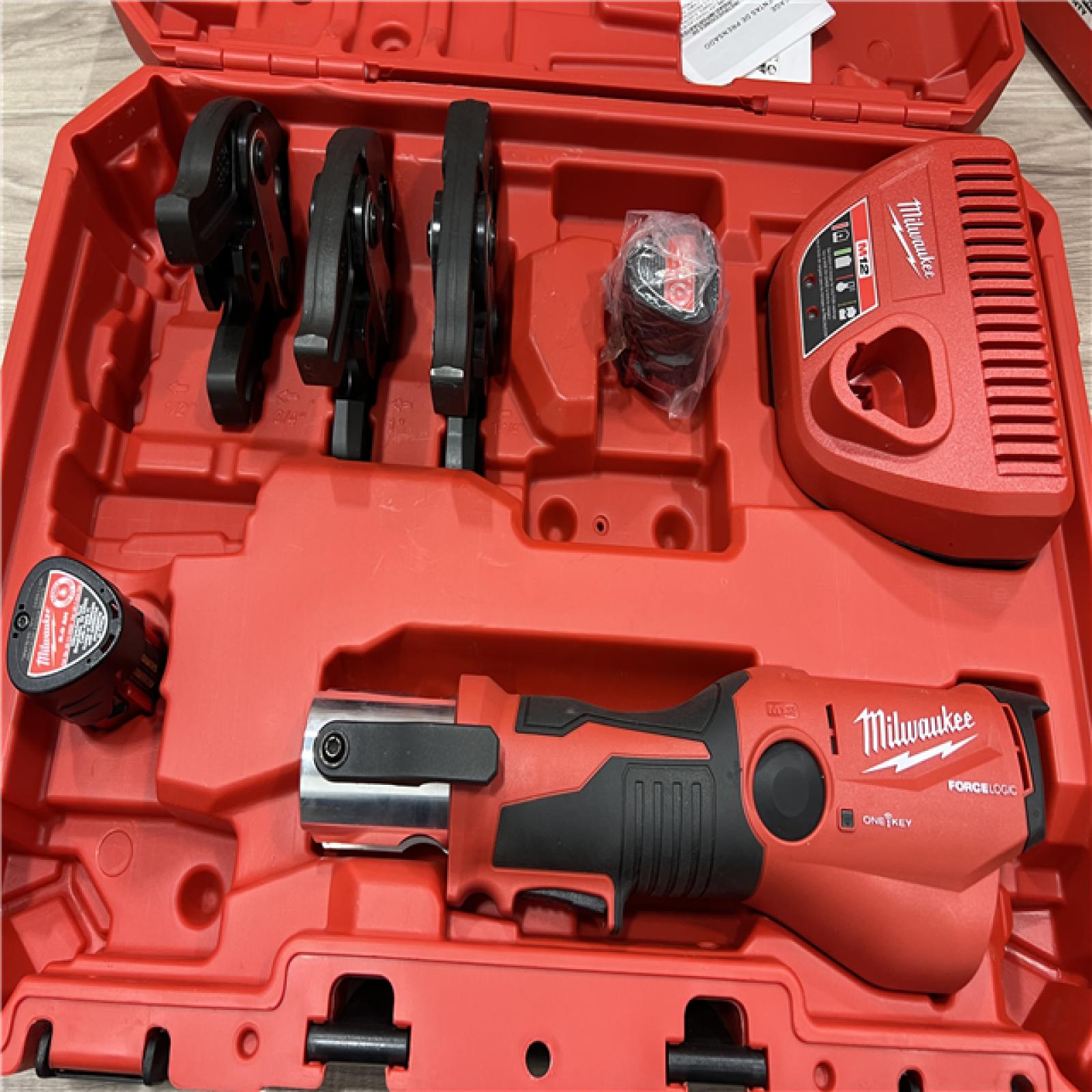 AS-IS Milwaukee 12-Volt Lithium-Ion FORCE LOGIC Copper Press Tool Kit