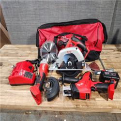 Houston Location AS-IS Milwaukee Circular Saw and Grinder and Hackzall and Battery and Charger