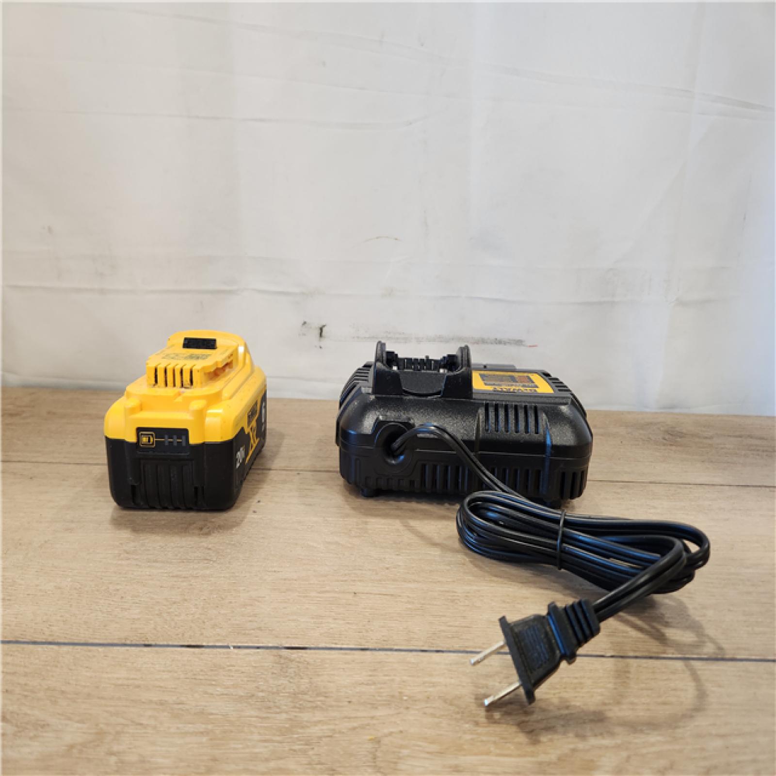 AS-IS- DEWALT 20V MAX Lithium-Ion 6.0 Ah Battery and Charger