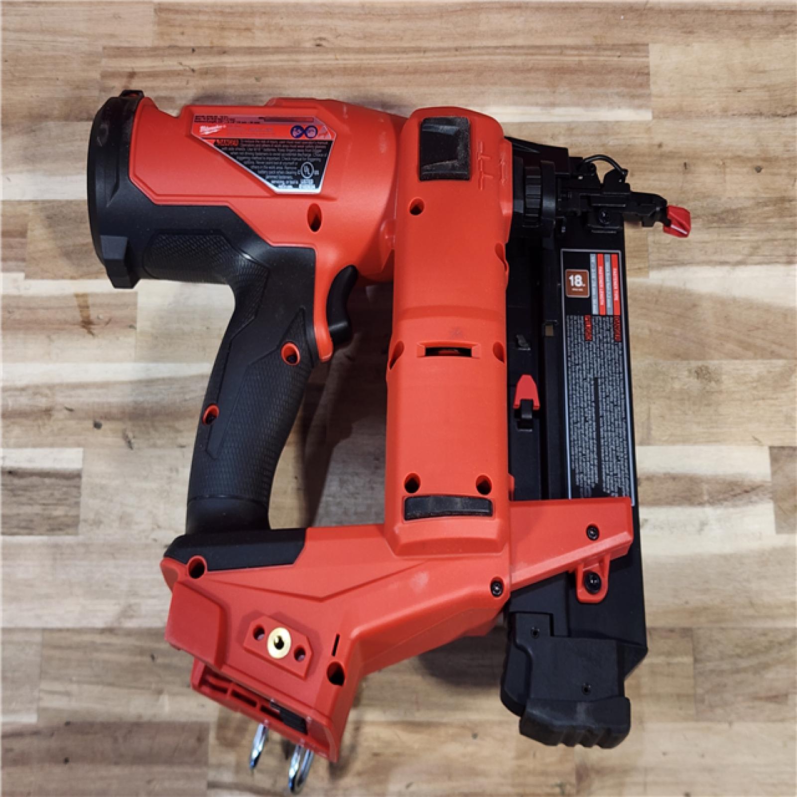 HOUSTON LOCATION - AS-IS Milwaukee  FUEL 18-Volt Lithium-Ion Brushless Cordless Gen II 18-Gauge Brad Nailer (Tool-Only)
