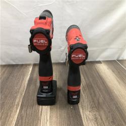 AS-IS Milwaukee FUEL 12-Volt Lithium-Ion Brushless Cordless Hammer Drill and Impact Driver Combo Kit