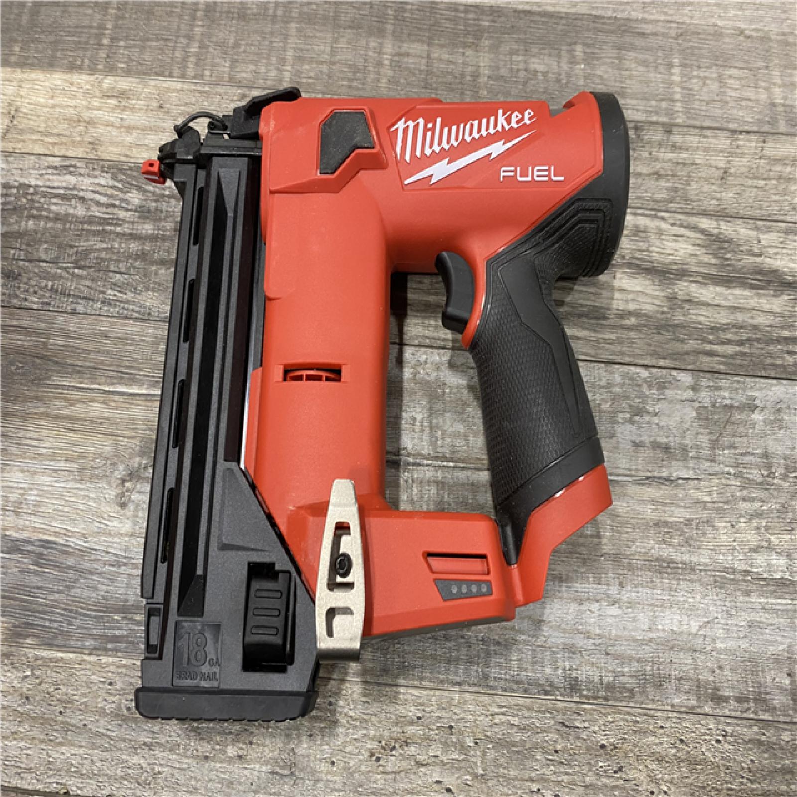 AS-IS Milwaukee  FUEL 12-Volt Lithium-Ion Brushless Cordless 18-Gauge 1-1/2 in. Compact Brad Nailer (Tool Only)