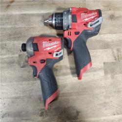 HOUSTON LOCATION - AS-IS Milwaukee 3497-22 12V Brushless Hammer Drill and Impact Driver Combo Kit