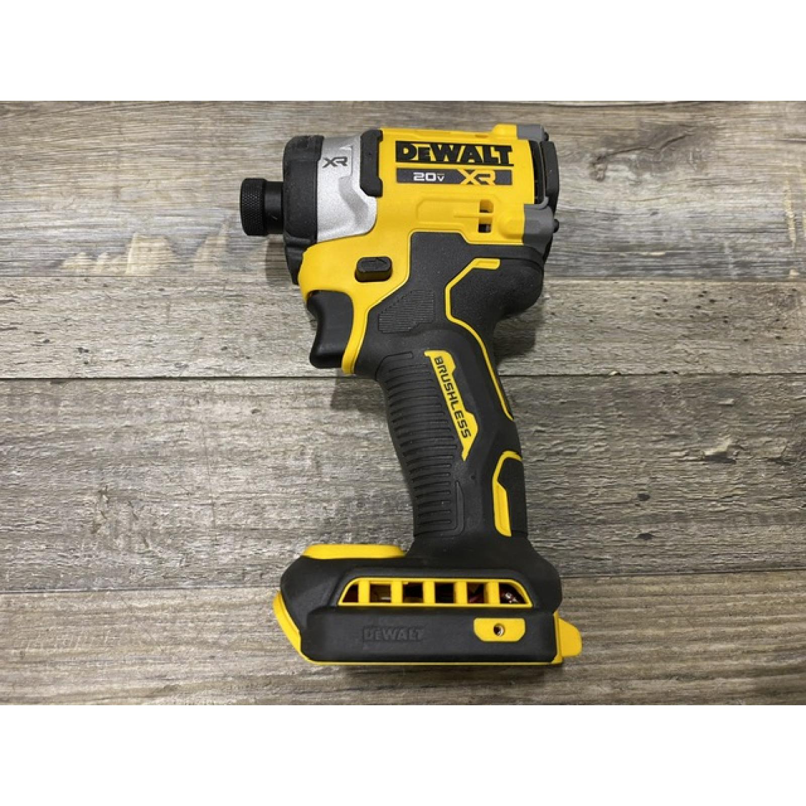 AS-IS DEWALT 20V MAX XR Lithium-Ion Brushless Cordless 3-Speed High Torque 1/4 in. Impact Driver Kit