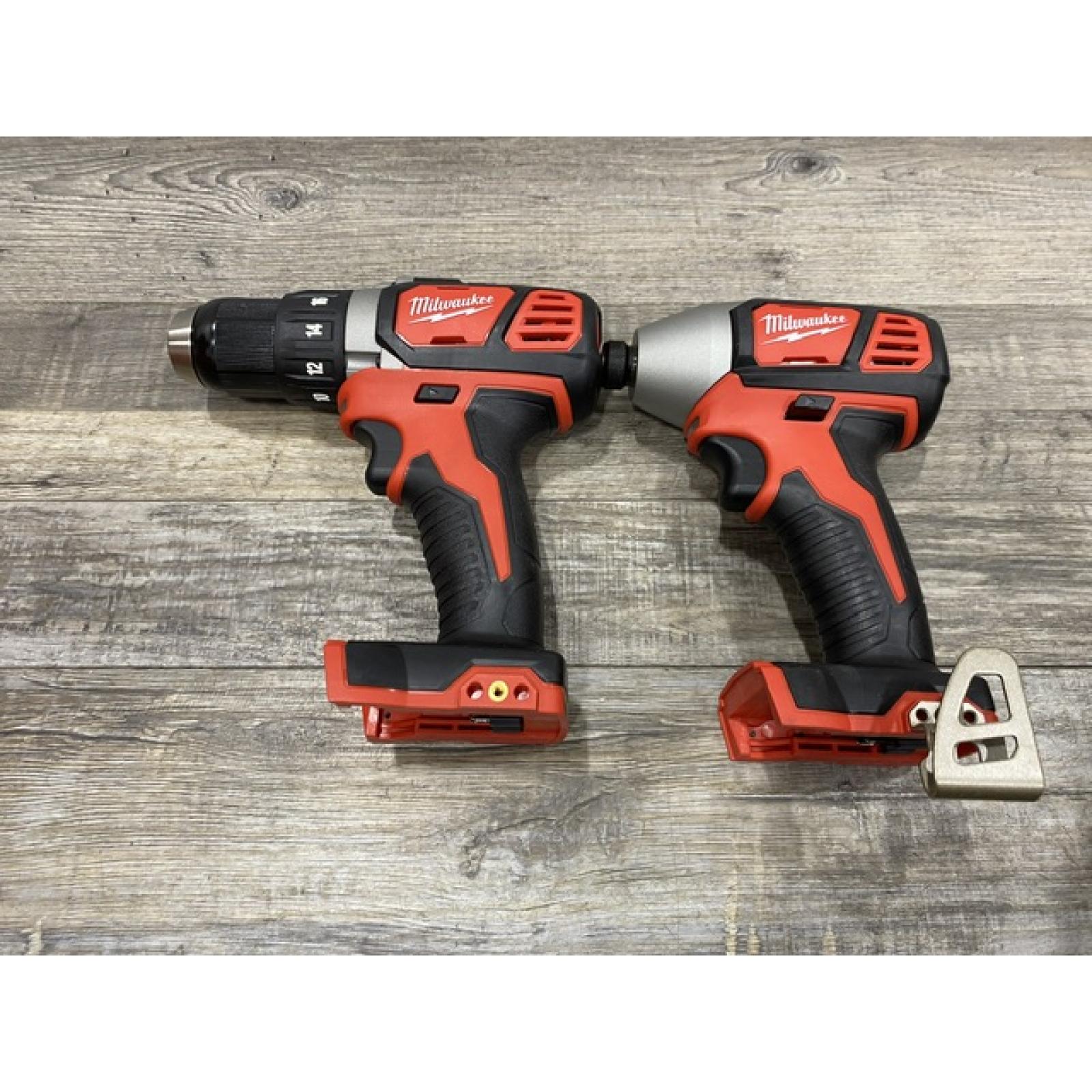 AS-IS Milwaukee 18V Lithium-Ion Cordless Drill Driver/Impact Driver Combo Kit