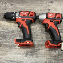 AS-IS Milwaukee 18V Lithium-Ion Cordless Drill Driver/Impact Driver Combo Kit