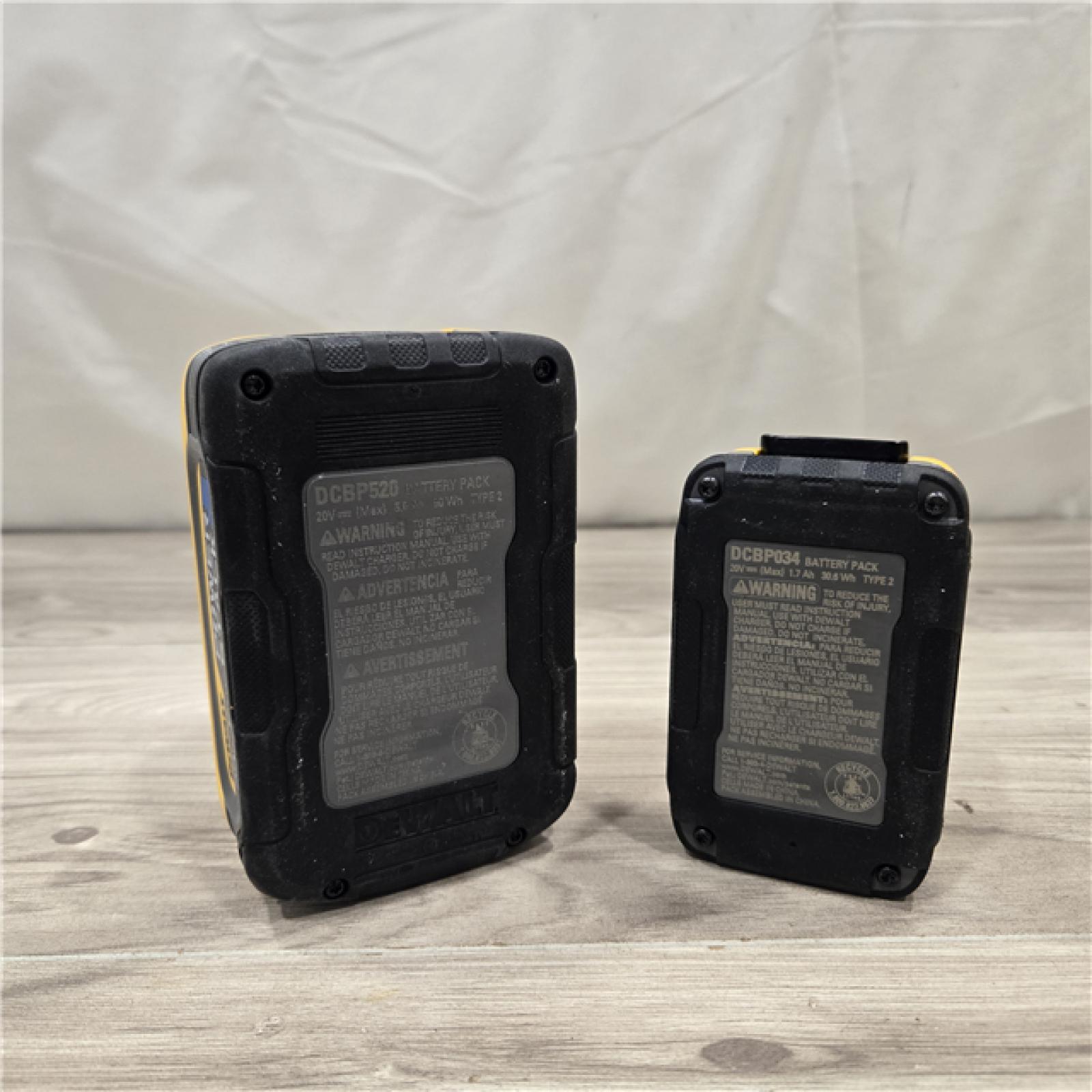 AS-IS Dewalt DCBP315-2C 20V MAX POWERSTACK Lithium-Ion Batteries and Charger Starter Kit