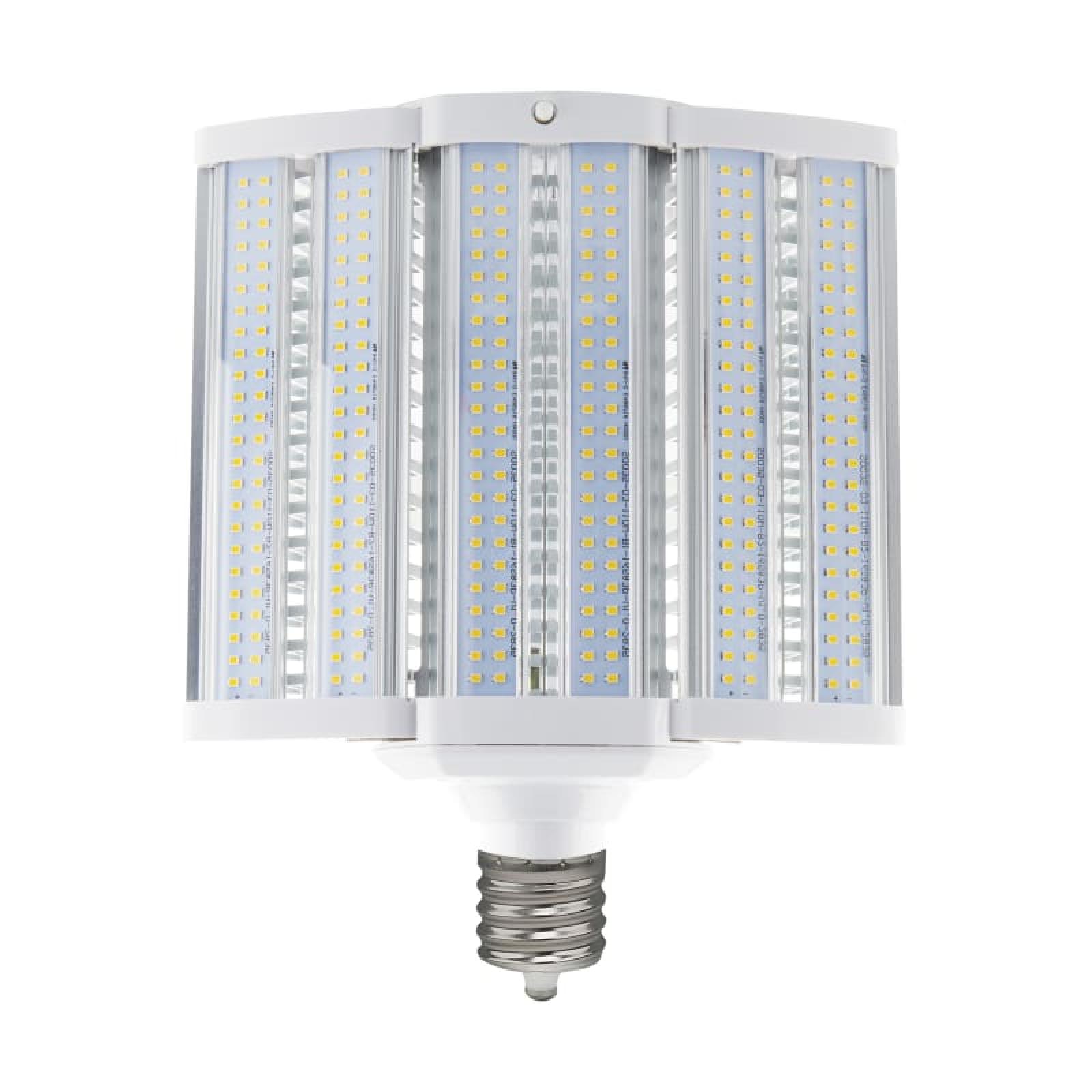 NEW! - Satco 110w LED Hi-lumen Shoe Box Style Lamp Fixture 5000K Mogul Base 100-277V