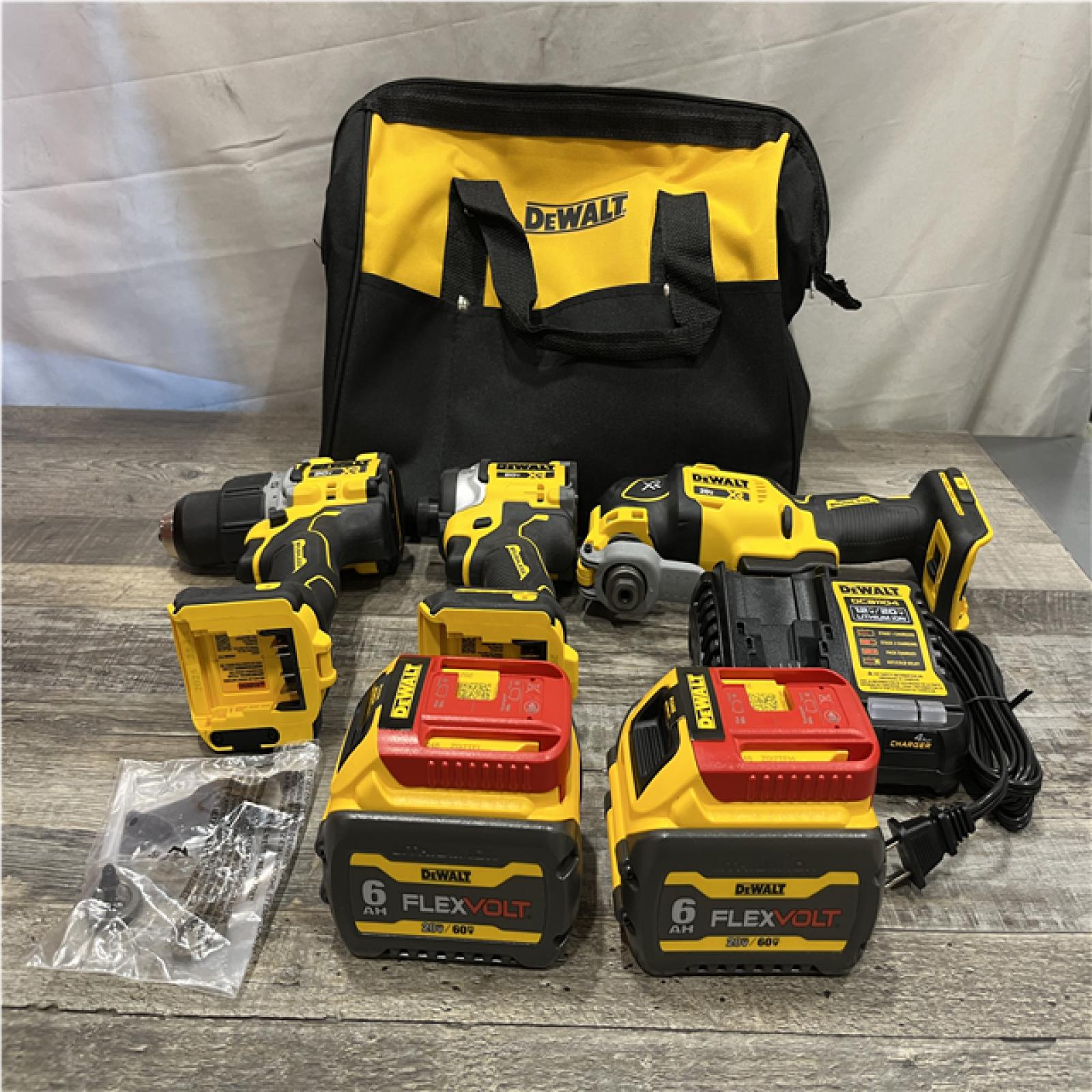 AS-IS DEWALT 20V MAX Lithium-Ion Cordless 3-Tool Combo Kit