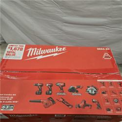 NEW- M18 18-Volt Lithium-Ion Cordless Combo Kit (9-Tool) with (2) Batteries, Charger, and Tool Bag
