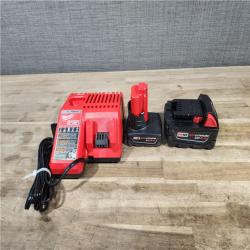 HOUSTON LOCATION - AS-IS MILWAUKEE 3 TOOL COMBO KIT W/ (2) BATTERY & CHARGER