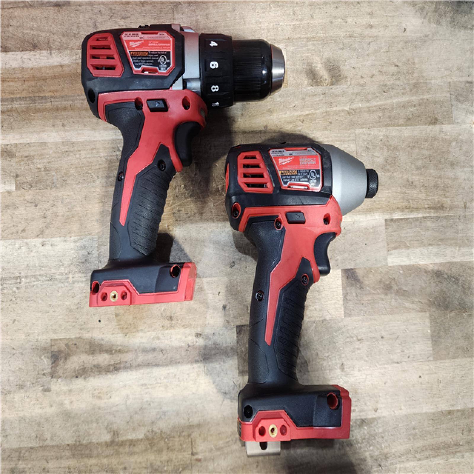 HOUSTON LOCATION - AS-IS Milwaukee 18V Lithium-Ion Cordless Drill Driver/Impact Driver Combo Kit