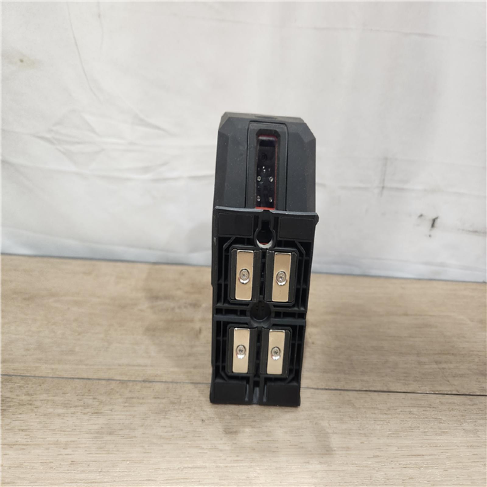 AS-IS- Milwaukee 12-Volt Lithium-Ion Cordless Green 125 ft. Cross Line and Plumb Points Laser Level (Tool-Only)