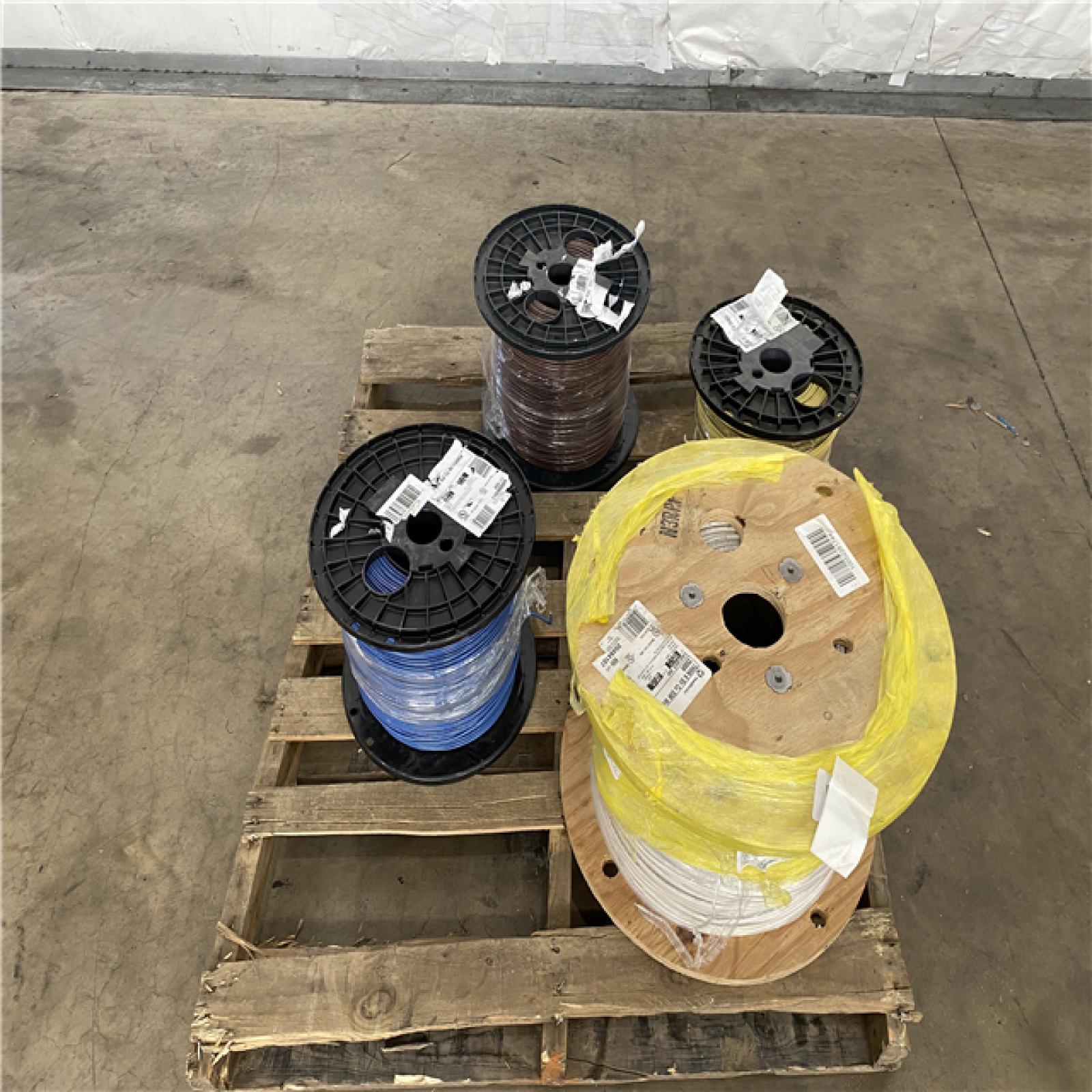 Houston Location AS IS - 4 Cooper Wire Rolls (3) 2500SP (1) THHN 6 Str Cu SIM WE 2500R