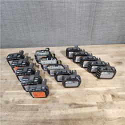 HOUSTON LOCATION - AS-IS RYOBI BATTERY PACK QTY - 15