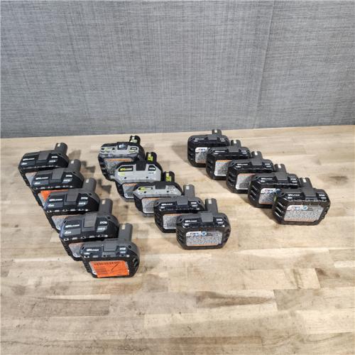HOUSTON LOCATION - AS-IS RYOBI BATTERY PACK QTY - 15