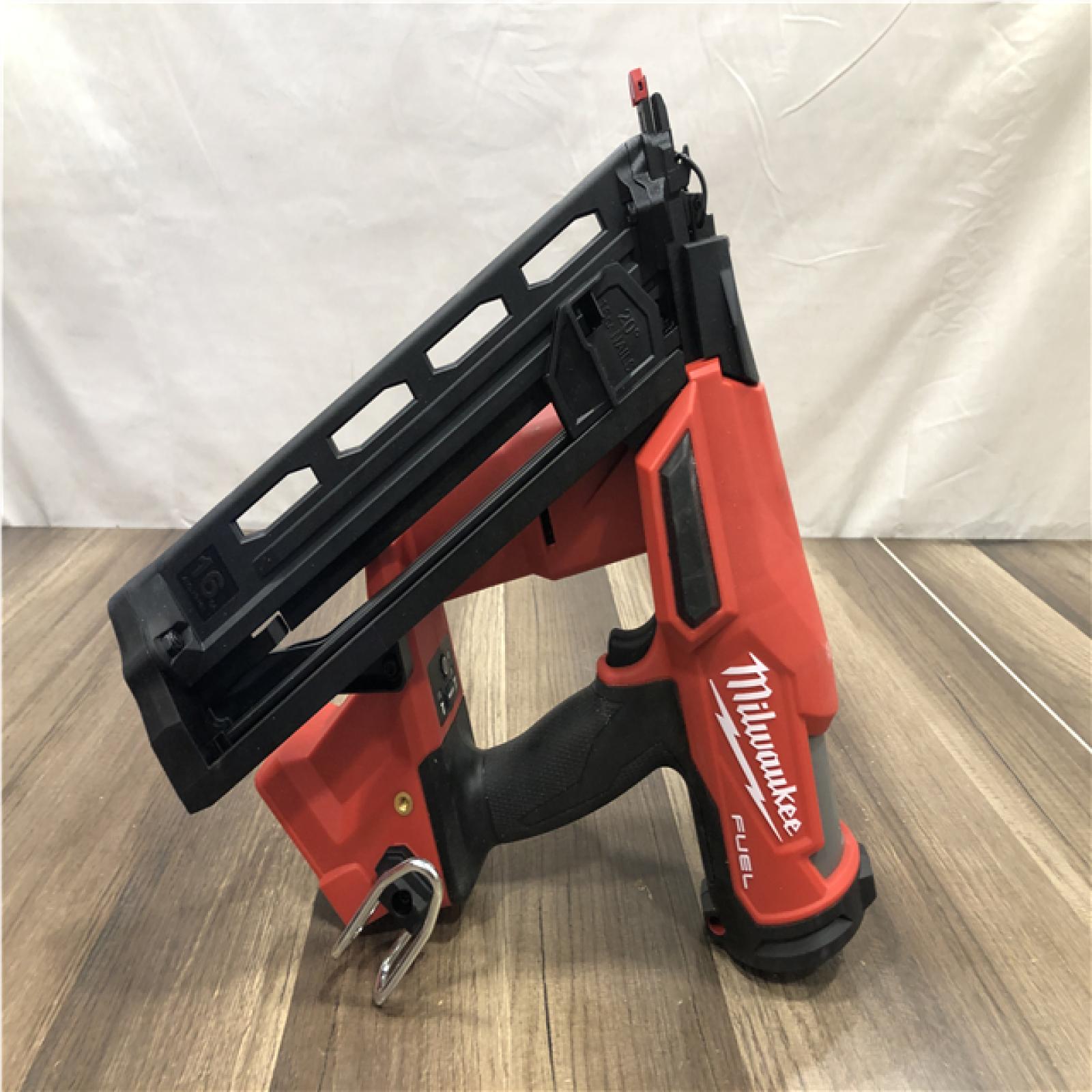 AS-IS  Milwaukee FUEL 18-Volt Lithium-Ion Brushless Cordless Gen II 16-Gauge Angled Finish Nailer (Tool-Only)